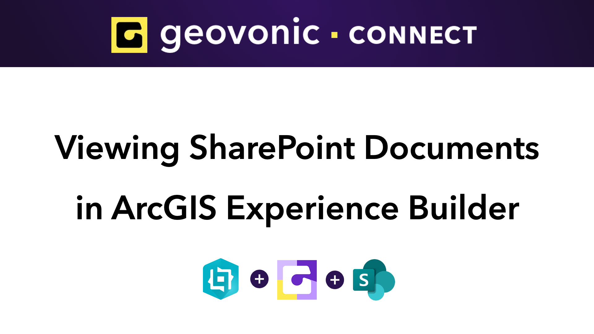 Building an integration with SharePoint from ArcGIS Experience Builder